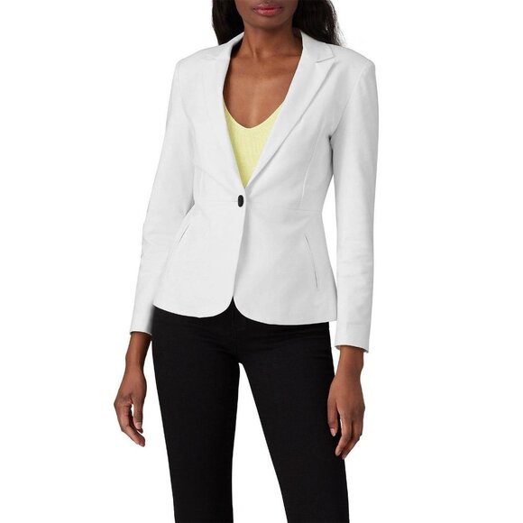 John + Jenn Ricardo White Single Button Blazer Jacket Women's Size Large L - Picture 1 of 12